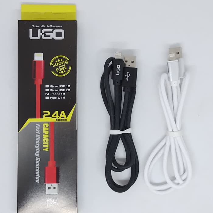 Kabel data premium UGO 2.4A real fast charging (samsung oppo xiaomi)