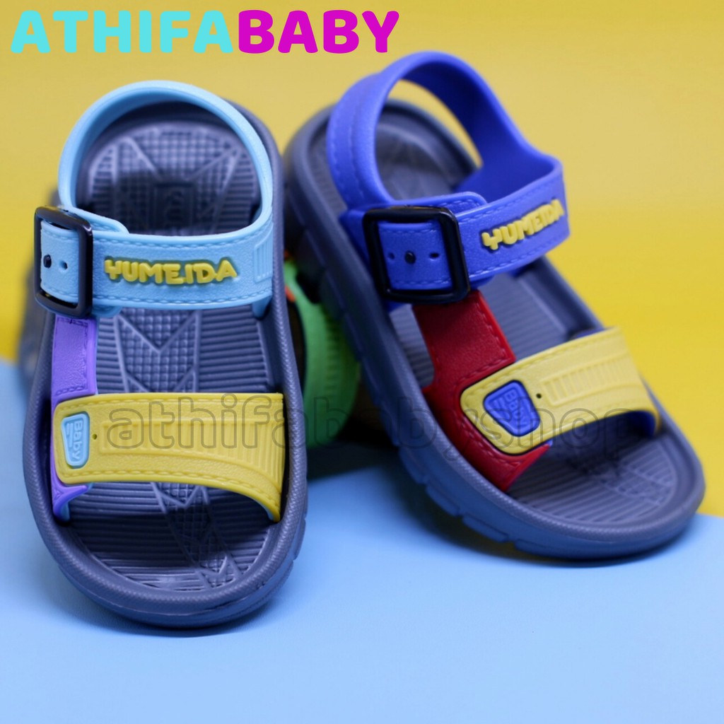 Sepatu Sandal Anak Laki Usia 6 Bulan 1 2 3 Tahun Size 18-23 Sendal Gunung Karet Balita Bayi Cowok