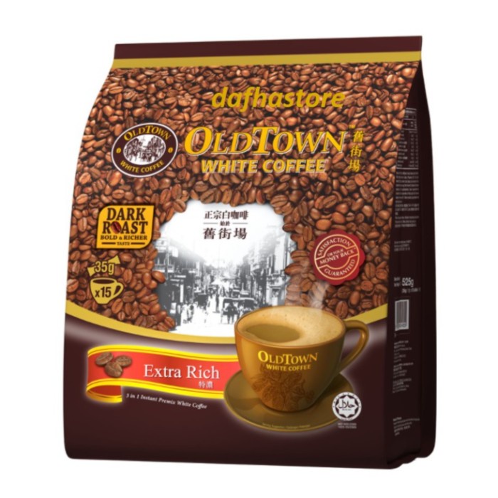 

vf0100f Oldtown White Coffee Old Town Malaysia Extra Rich 3In1 Kopi 15 Sachet Ds20X11