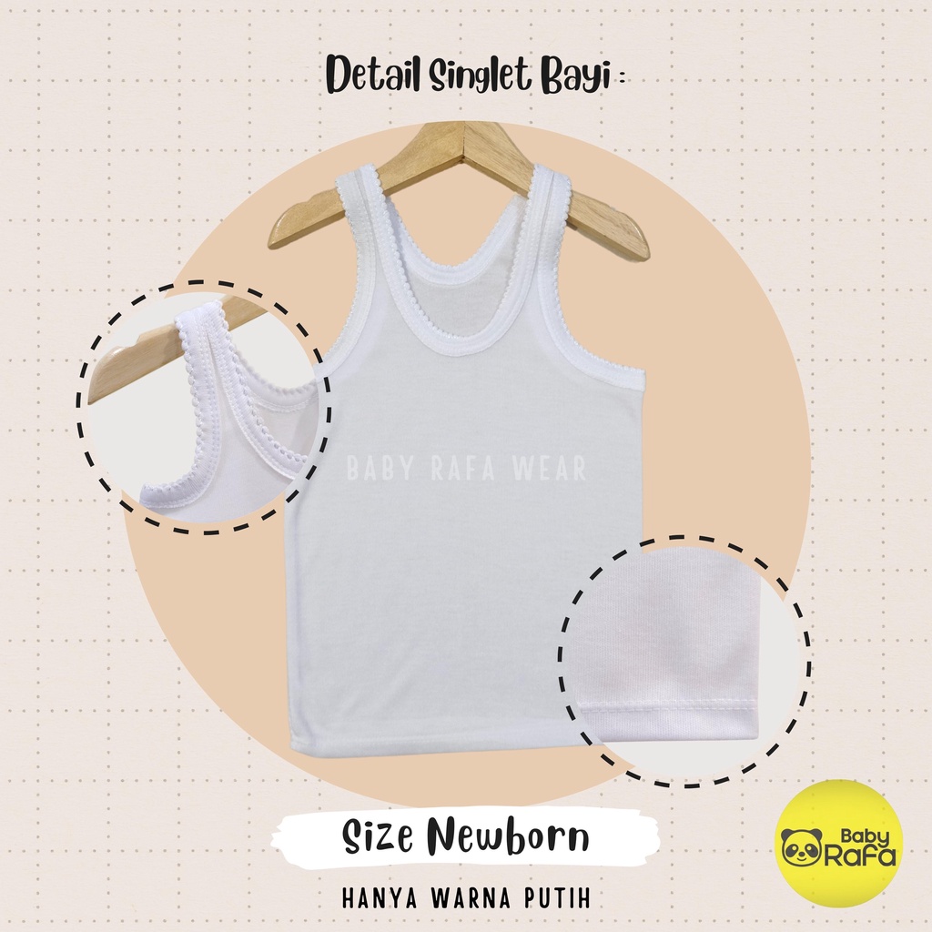 Singlet Bayi / Kaos Dalam Bayi size NEWBORN