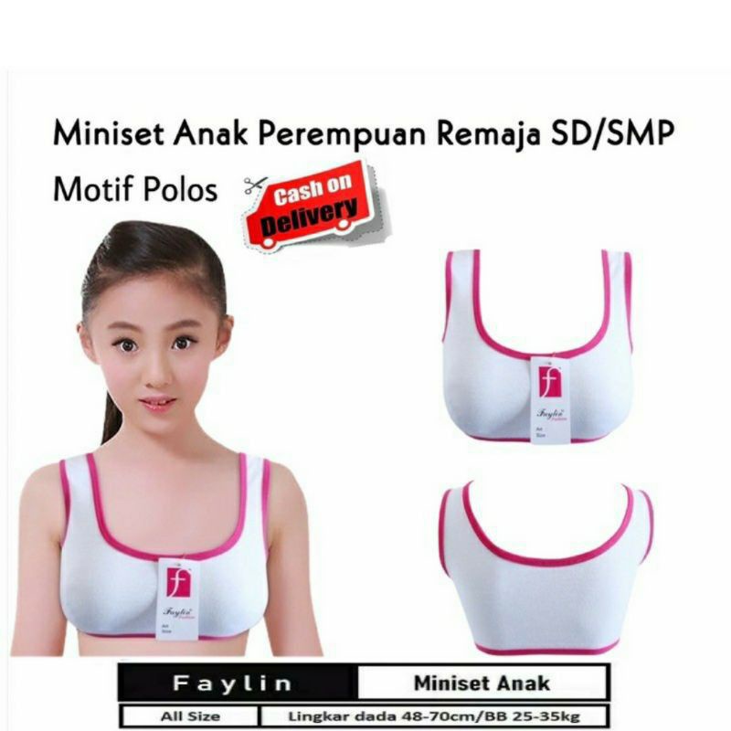 Miniset anak SD SMP miniset anak perempuan BRA anak SD
