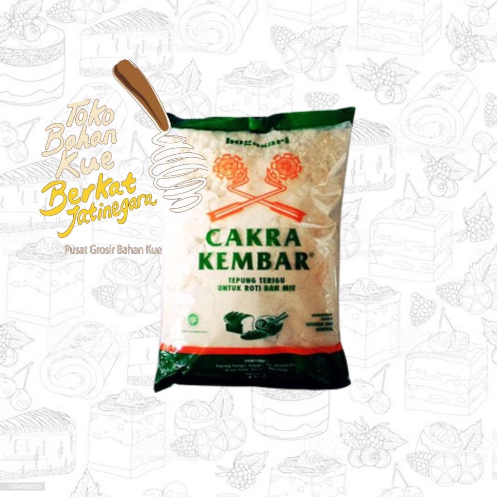 TEPUNG TERIGU BOGASARI CAKRA KEMBAR EKONOMIS 1 KG / CTN (12 PCS)