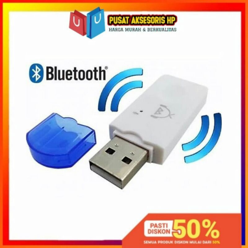 DONGLE USB Bluetooth Receiver / Langsung Colok Plug play Music tanpa kabel aux