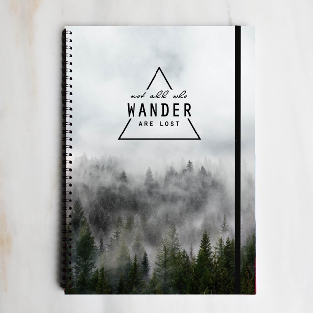 

WANDER-LOST Spiral Ruled Notebook Diary Journal Office School Supplies Buku Tulis