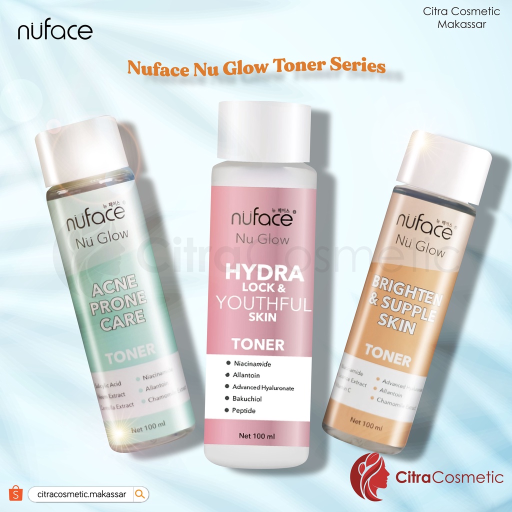 Nuface Toner Series Acne Prone Care | Bright &amp; Supple Skin | Youthful Skin 100 Ml
