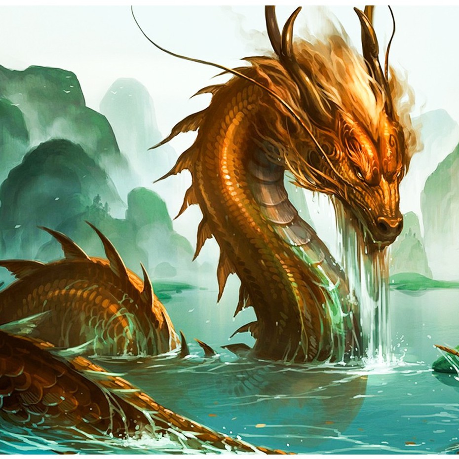 Diy Lukisan Diamond 5d Dengan Gambar Naga Ukuran Besar Dan Hiasan Berlian Buatan Shopee Indonesia