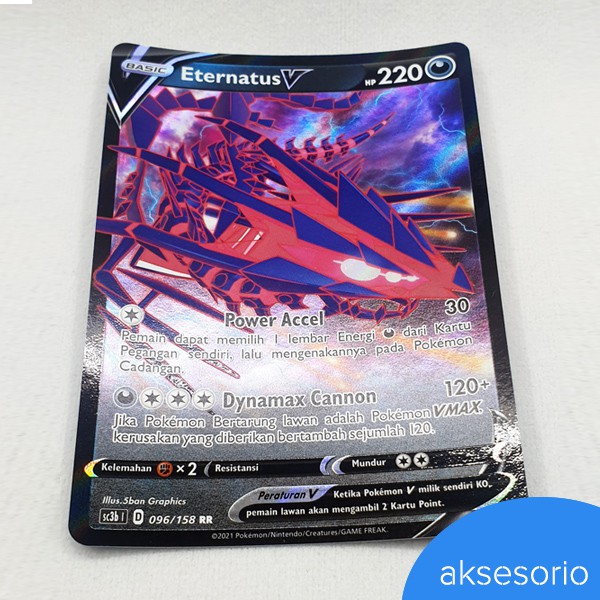 Eternatus V RR - Kartu Pokemon TCG Indonesia Original (Holo/Foil)