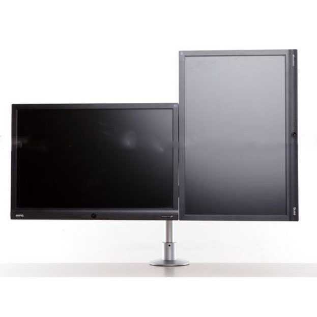 COD Bracket TV Monitor Support Table Mount Dual Arm TV Bracket 100x100 Pitch 15-27 Inch