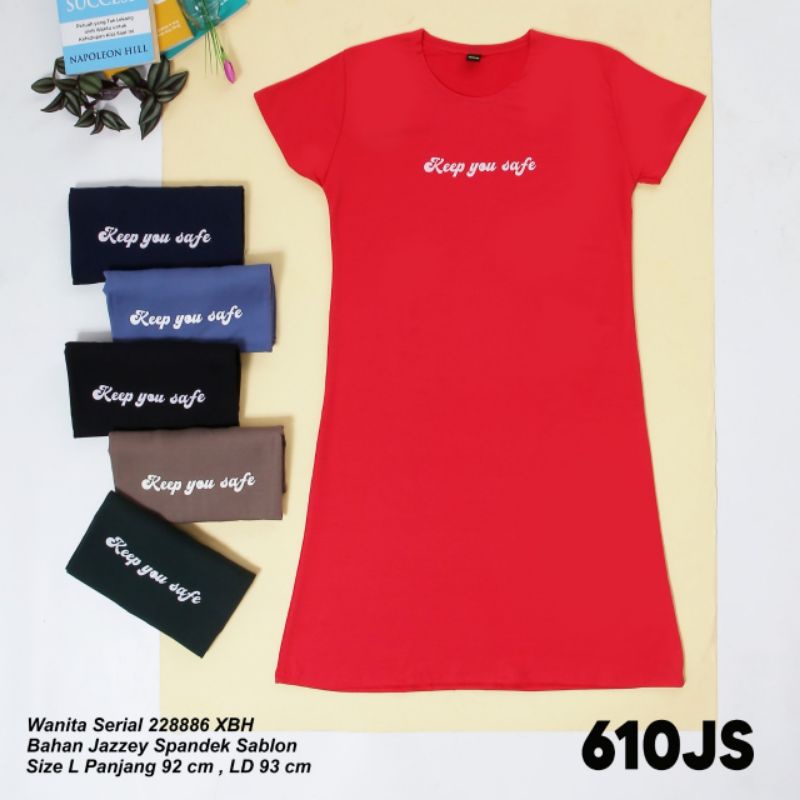 new dres atasan dewasa wanita motif keep your safe/dres anak tanggung/dres dewasa kekinian/dres dewa