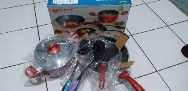 Panci Set Supra 6pcs - Cookware Set 6pcs Supra