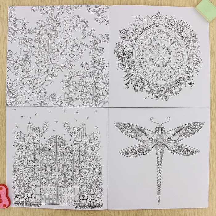 English Edition Coloring Book - ENCHANTED FOREST (24pages)
