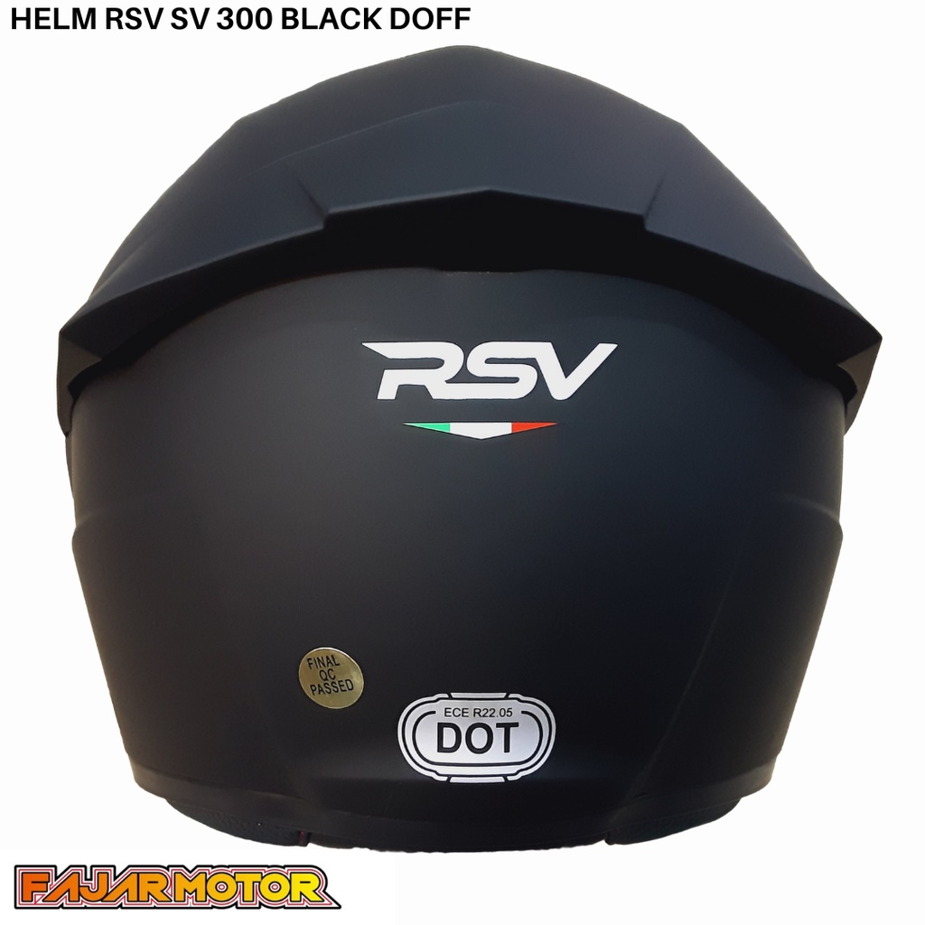 HELM RSV SV300 BLACK DOFF DOUBLE VISOR SV 300