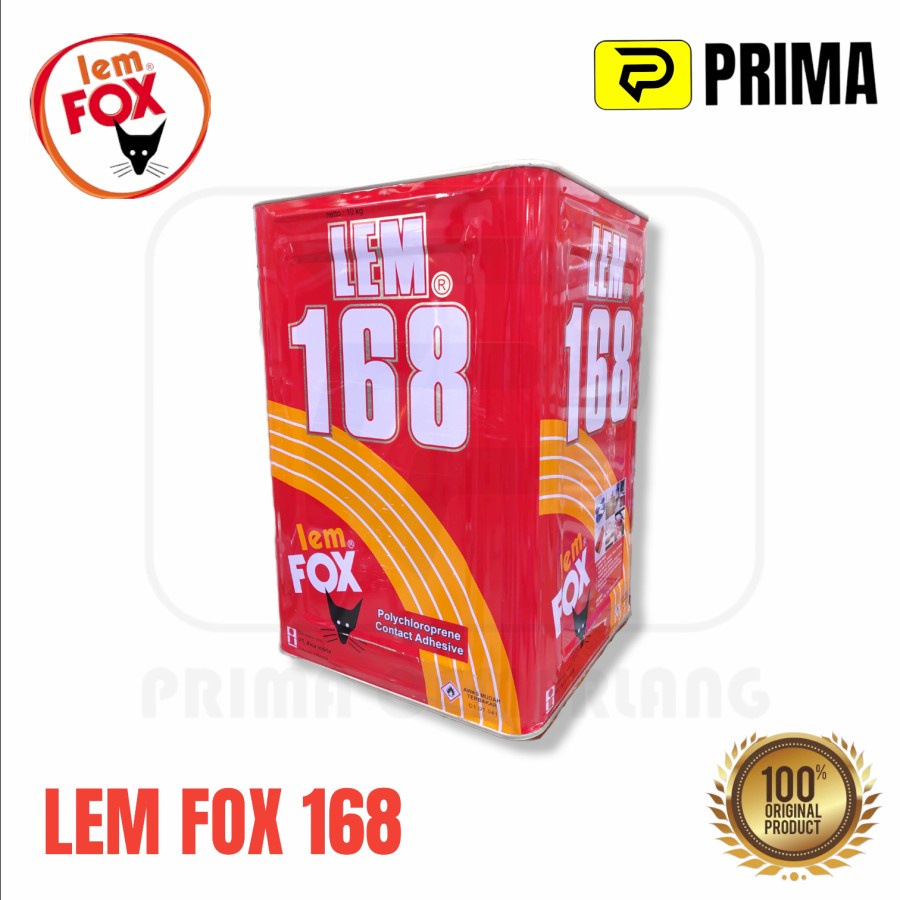 

LEM FOX 168 BLEK 10 KG POLOS KALENG MERAH