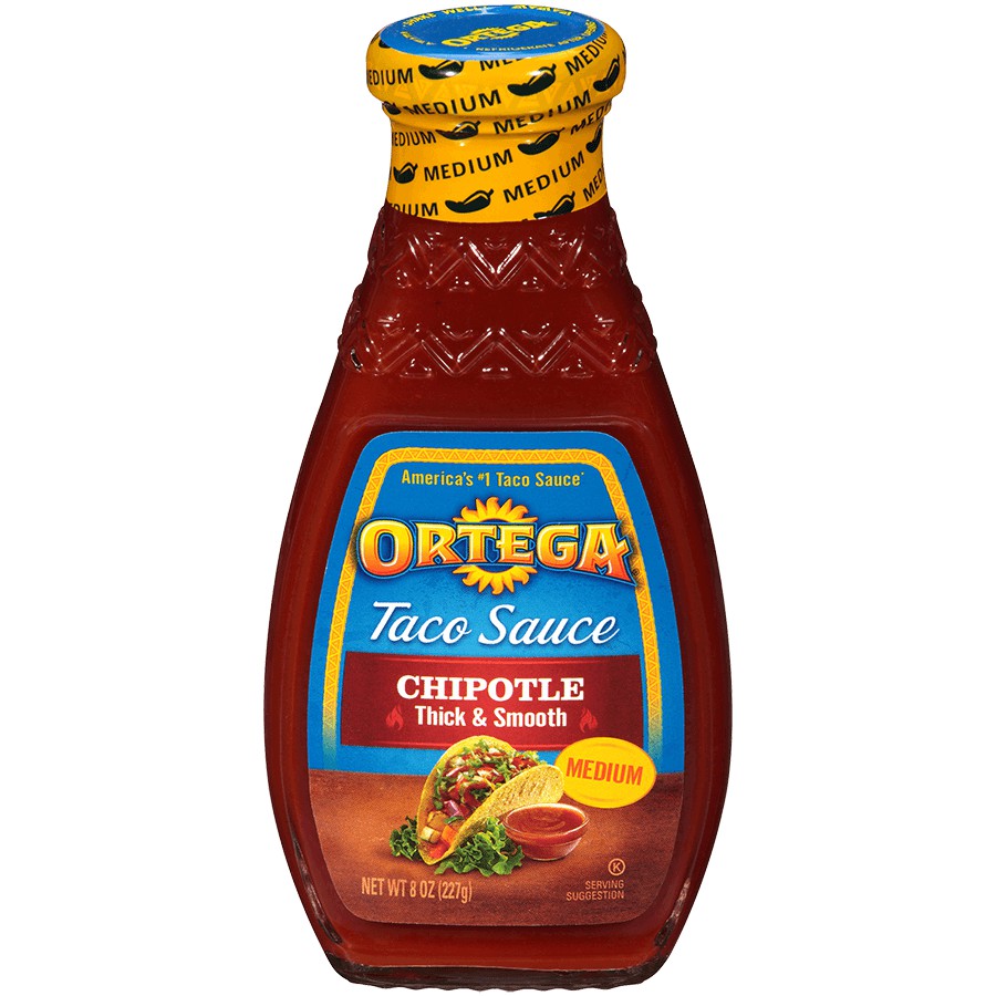 

Ortega Taco Sauce Chipotle Thick & Smooth Medium 226gr (8oz)