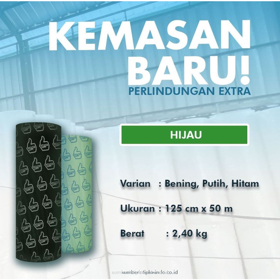 

(PROMO!!) KHUSUS GOJEK GRAB BUBBLE WRAP 2.4KG (Merk campur) UKURAN 50M x 125CM Putih dan Hitam