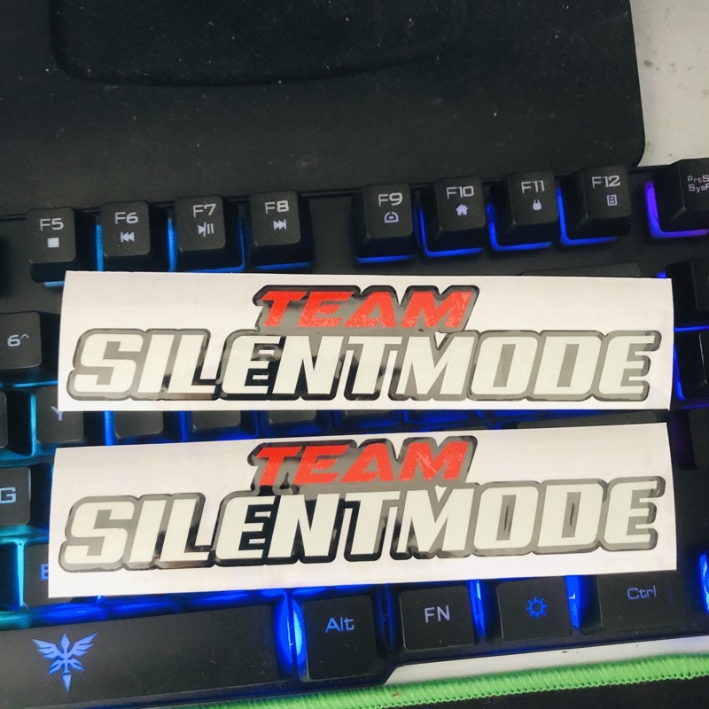 stiker silent mode sticker TEAM SILENTMODE