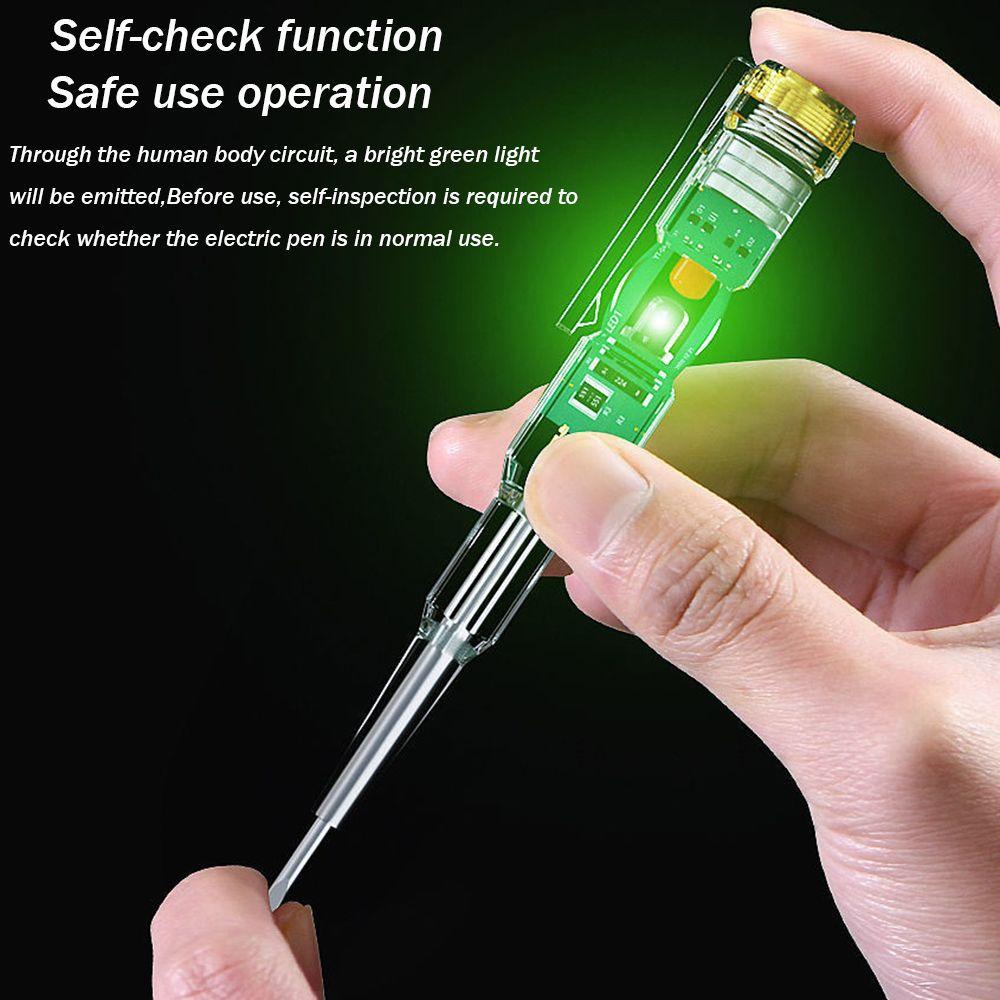 Wonder Power Voltage Detector Pen Multifungsi Obeng Listrik Indikator Alat Tukang Listrik Induksi Cerdas