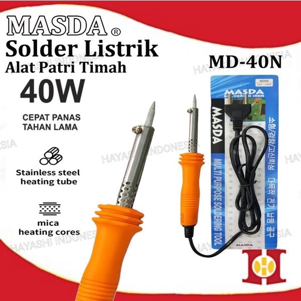 Alat Solder Tangan Listrik Kayu Patri Timah Soldering Iron 30W 40W 60W