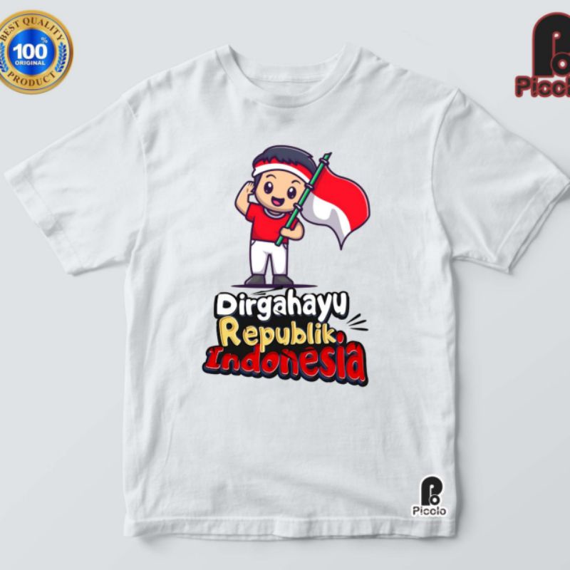 baju kaos anak hari kemerdekaan 17 agustus