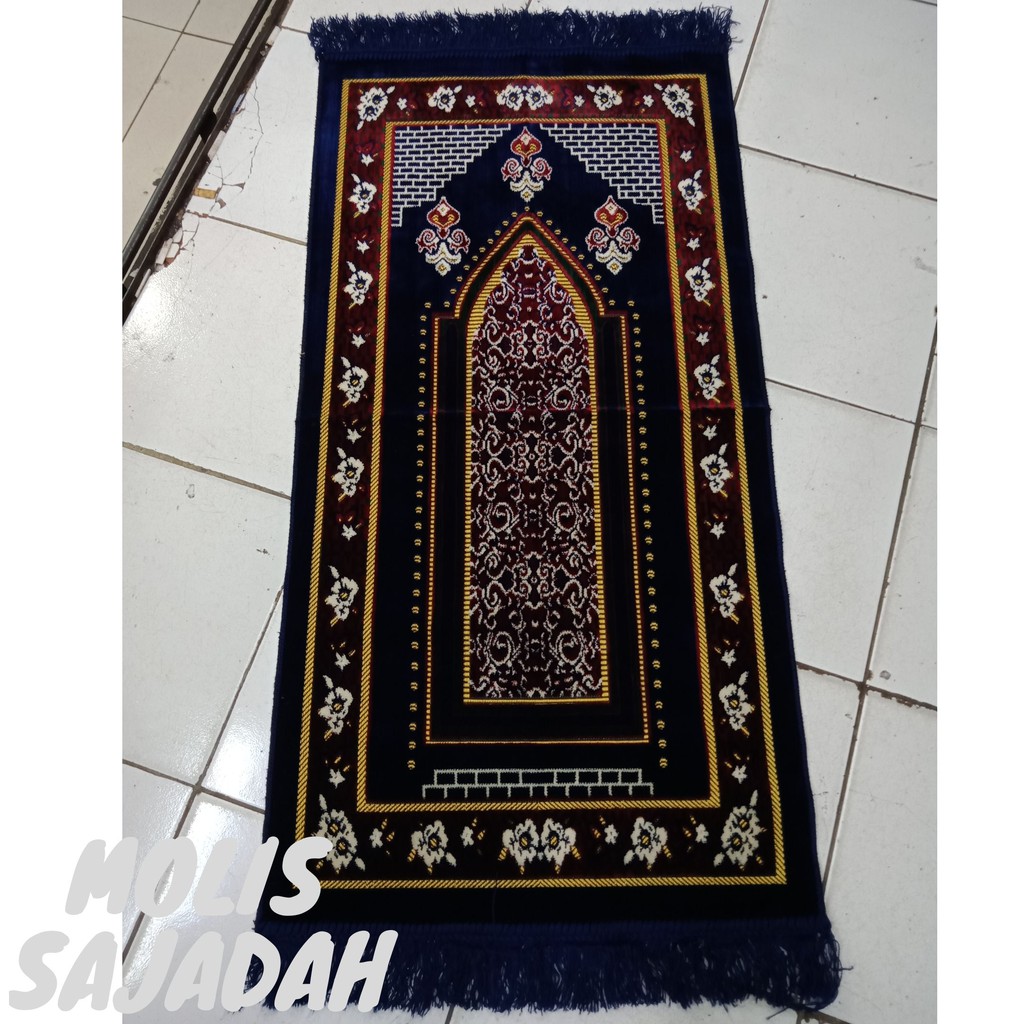 Sajadah tanggung Sajadah midi 55x110 ukuran satu shaf ringan bahan tebal by molis.sajadah
