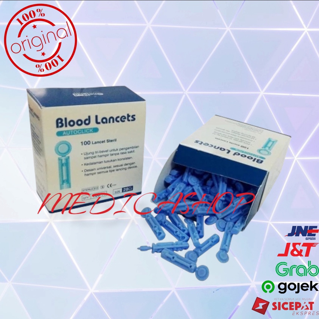 Blood Lancet 28G/ Lancet Onemed/ Jarum Lancet 28G