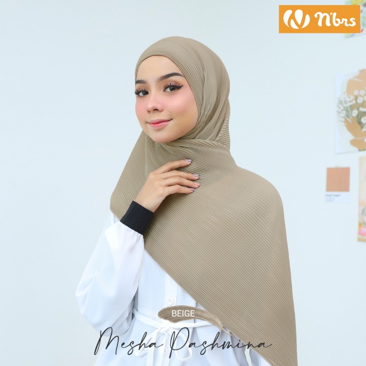 [ SALE ] NIBRAS HIJAB NBRS MESHA PASHMINA  PREMIUM 17 WARNA  / KERUDUNG PASMINA BABYDOLL PLISKET CAS