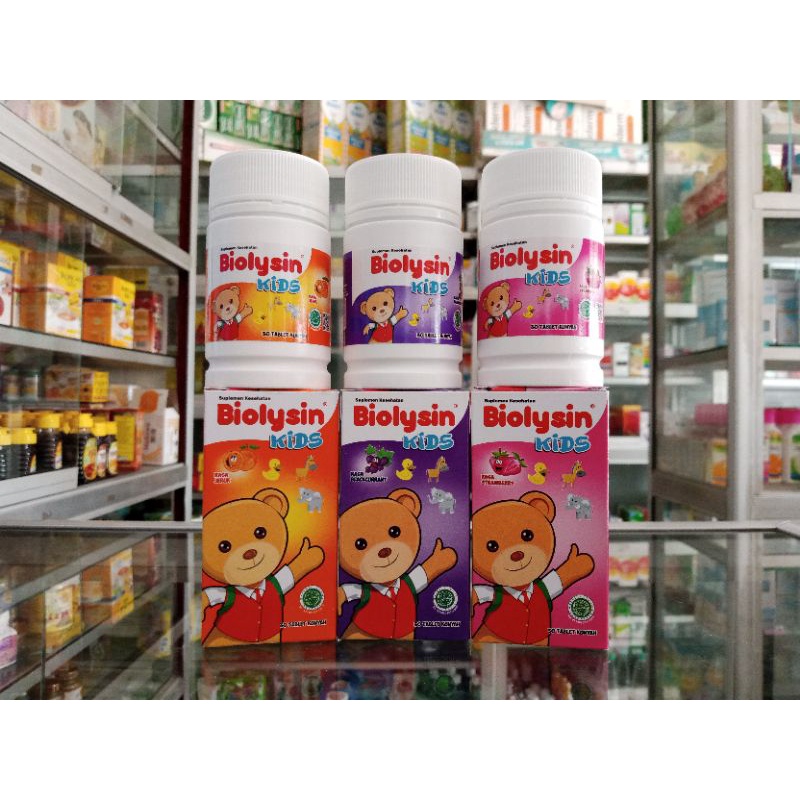 Biolysin Kids 30 Tablet Kunyah | Multivitamin Anak