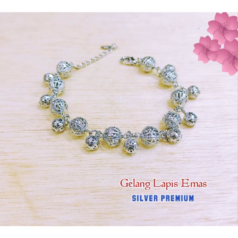 GELANG TANGAN RANTAI DEWASA SILVER LAPIS PERAK