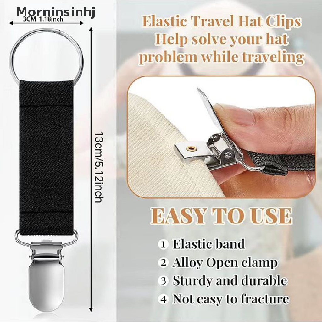 Mornin Klip Holder Topi / Tas Elastis Portable Multifungsi Untuk Travel