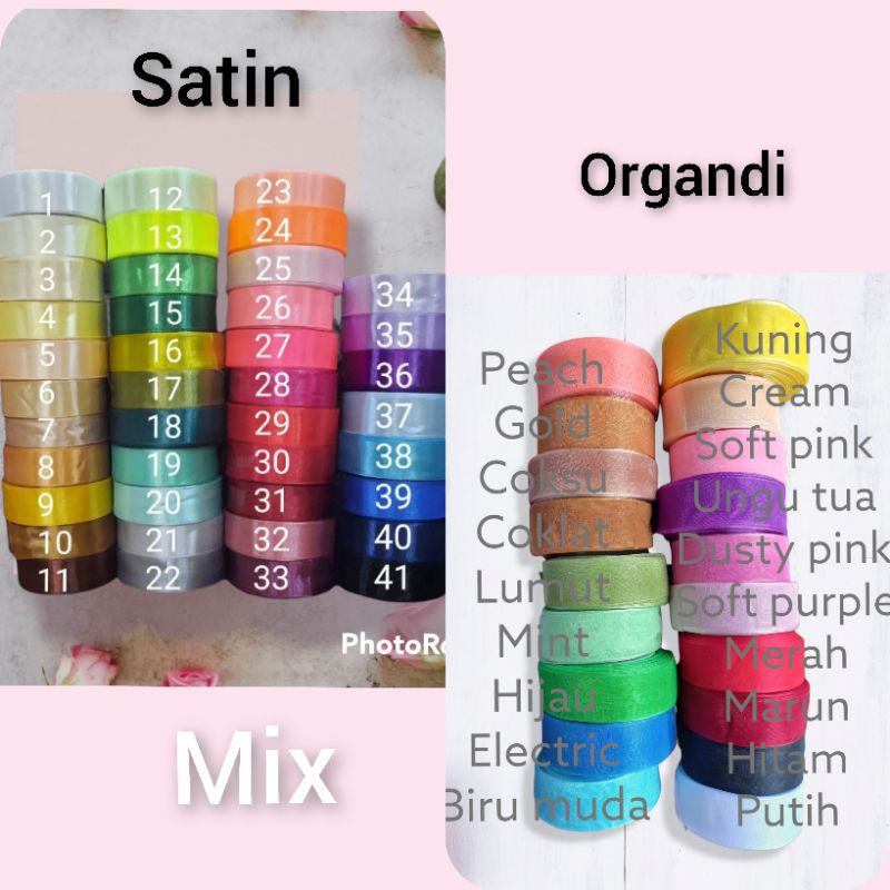 pita aplikasi dekorasi // pita lightstick // pita kado // pita hamper