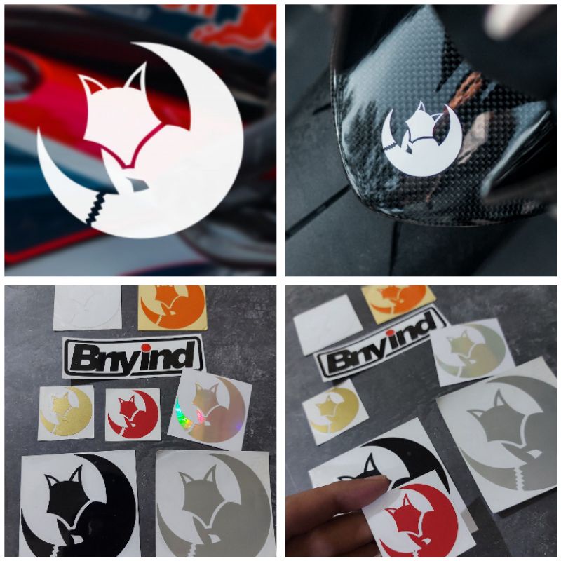 STICKER LOGO WHITEFOXPROJECT CUTTING