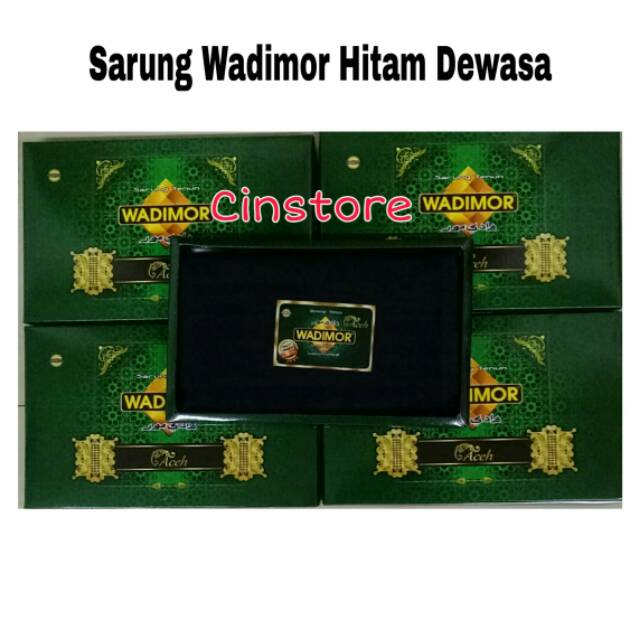 Sarung Wadimor | Sarung Hitam Polos | Sarung Sholat| Kain Sarung |Sarung Wadimor Hitam |Sarung Polos