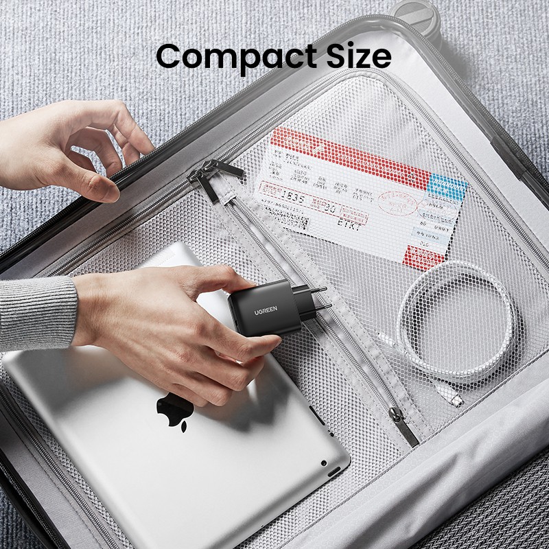 UGREEN PD Charger 36W, Fast Charge for iPhone 12 11 ,Quick Charge 3.0 ,USB Charger for Xiaomi Samsung ,Mobile Phone Charger