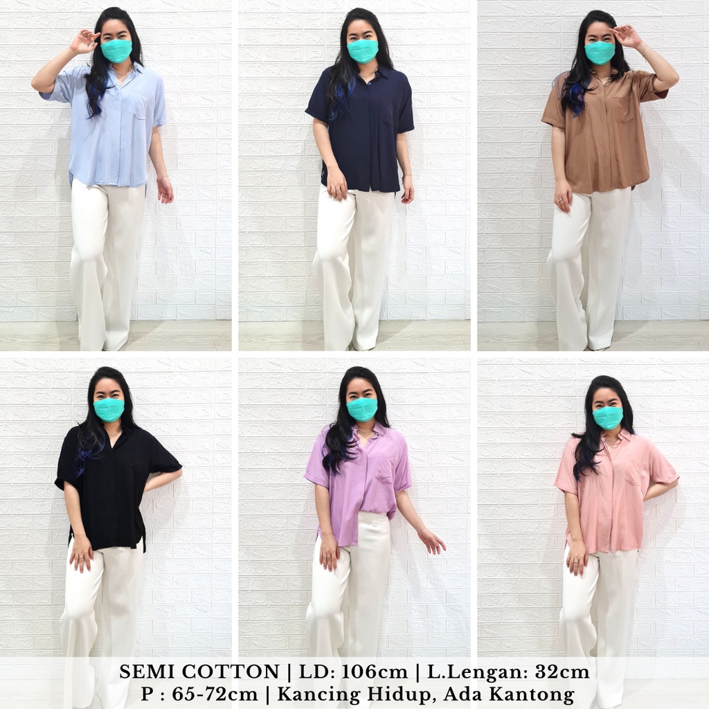 4241 rounded hidden button pocket shirt