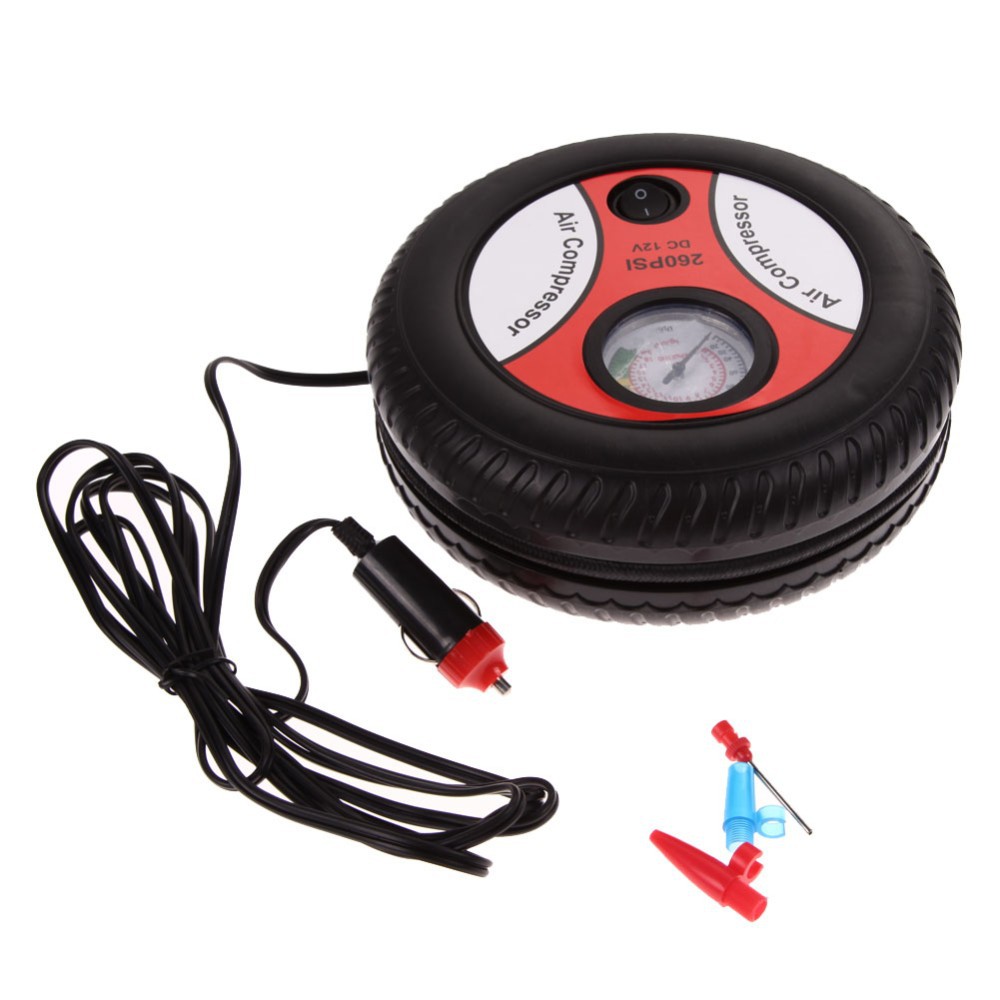 Portable Motorcycle Tire Air Compressor 12V 260 PSI