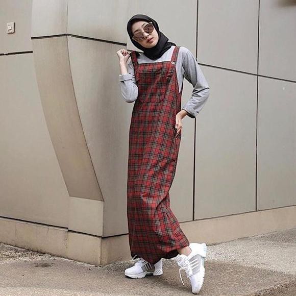 Fedorafahion BUNA OVERALL BAJU KODOK ROK PANJANG
