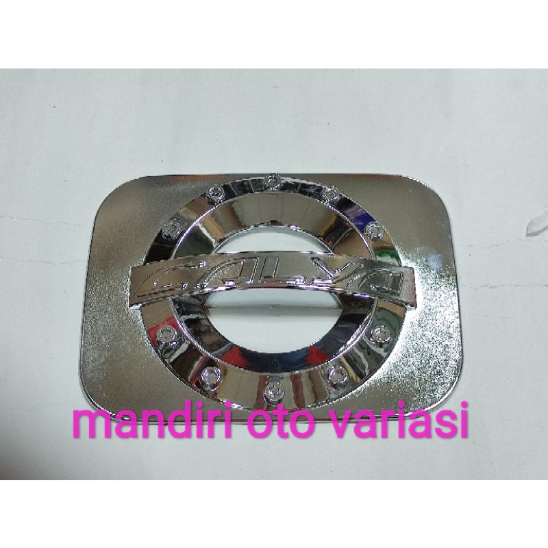 Tank cover tutup tangki bensin sporty chrome toyota calya variasi eksterior mobil