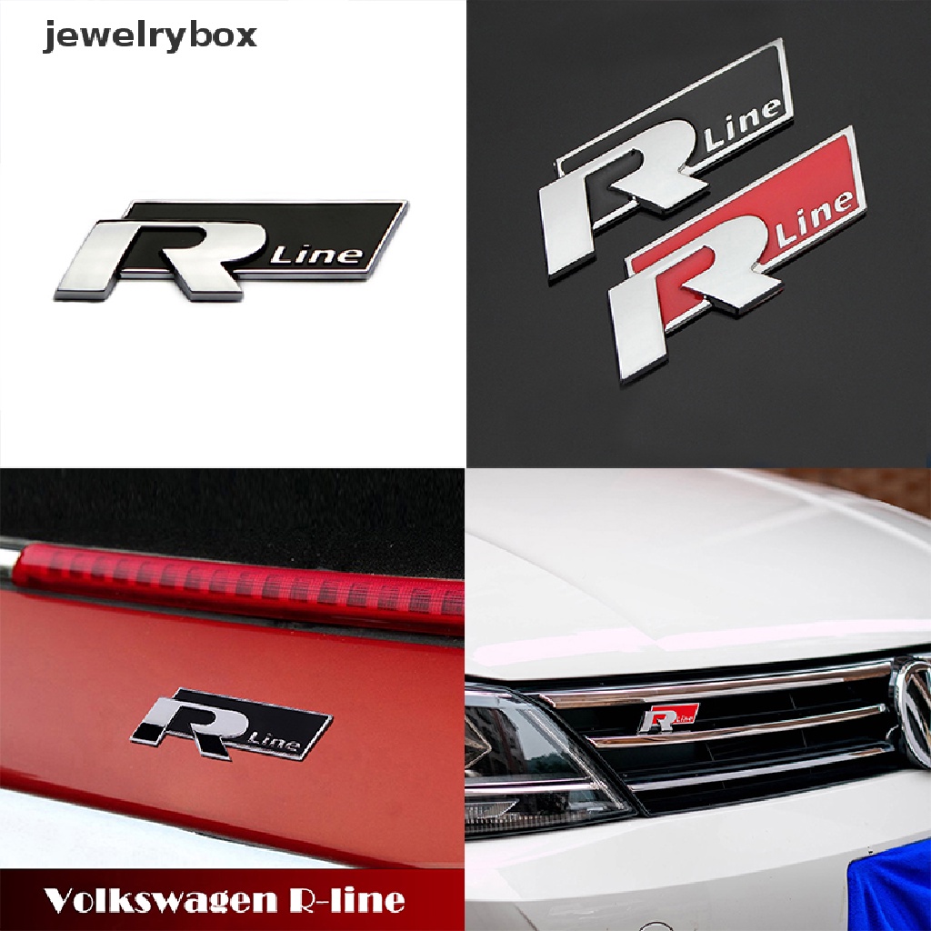 (Box) Stiker Emblem Rline Bahan Metal Untuk Bagasi Mobil VW CC GTI Passat