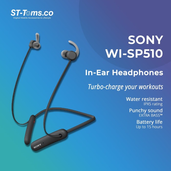 Sony WI SP510 / WI-SP510 / SP 510 Wireless Sport Headphone