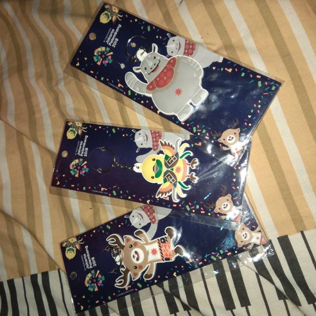 MERCHANDISE ASIAN GAMES 2018 - GANTUNGAN KUNCI RUBBER