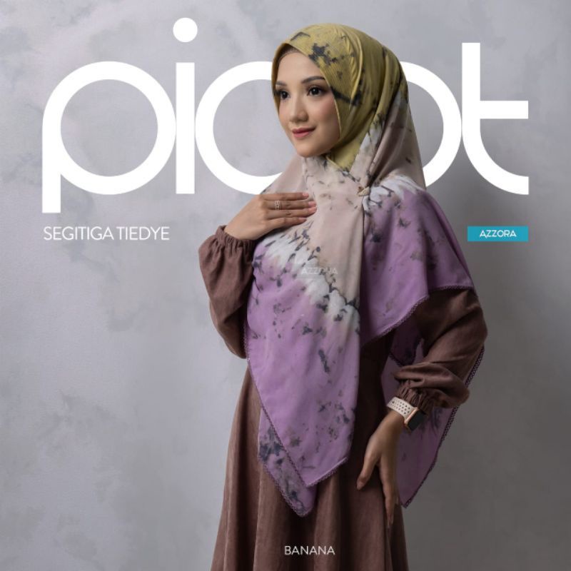 Ready Segitiga Instan Tiedye Picot by azzora