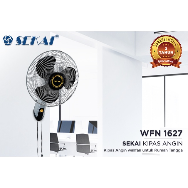 Kipas Angin Dinding Sekai / Wall Fan Tornado 16 Inch - WFN 1627