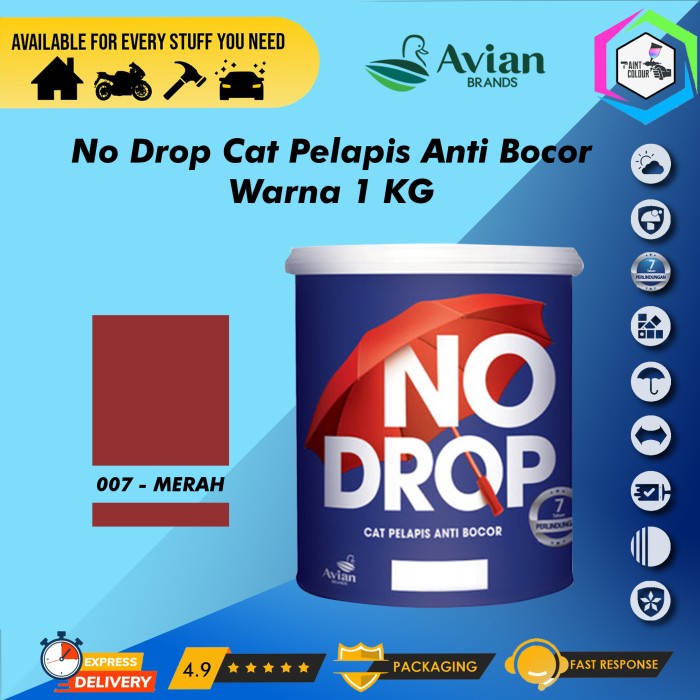 NO DROP Cat Pelapis Anti Bocor 1kg - 007 Merah
