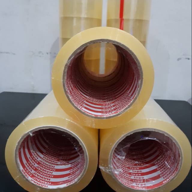 

Lakban bening / isolatif bening dan coklat lebar 2 inch