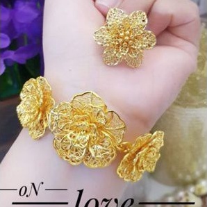 Xuping set gelang cincin AE9