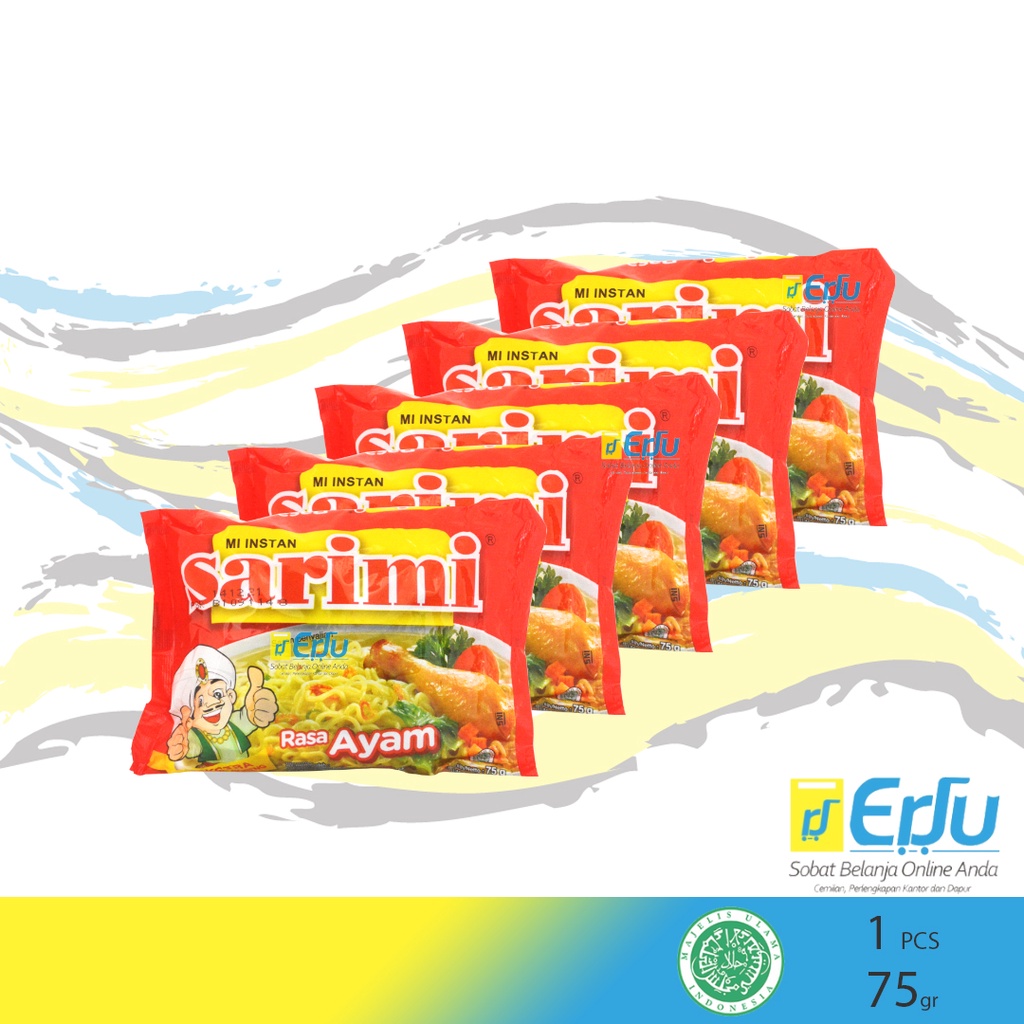 

5PCS Sarimi Ayam Mie Instan Kuah Halal MUI - 5pcs x 75gr