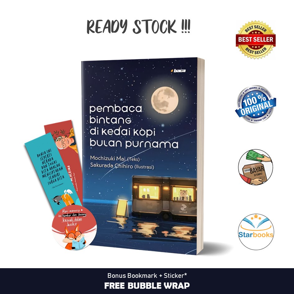 Buku Pembaca Bintang di Kedai Kopi Bulan Purnama - Penerbit Baca