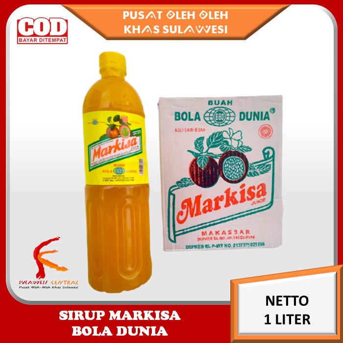 

Sirup Markisa Buah Bola Dunia Asli khas Sulawesi 1000 ml