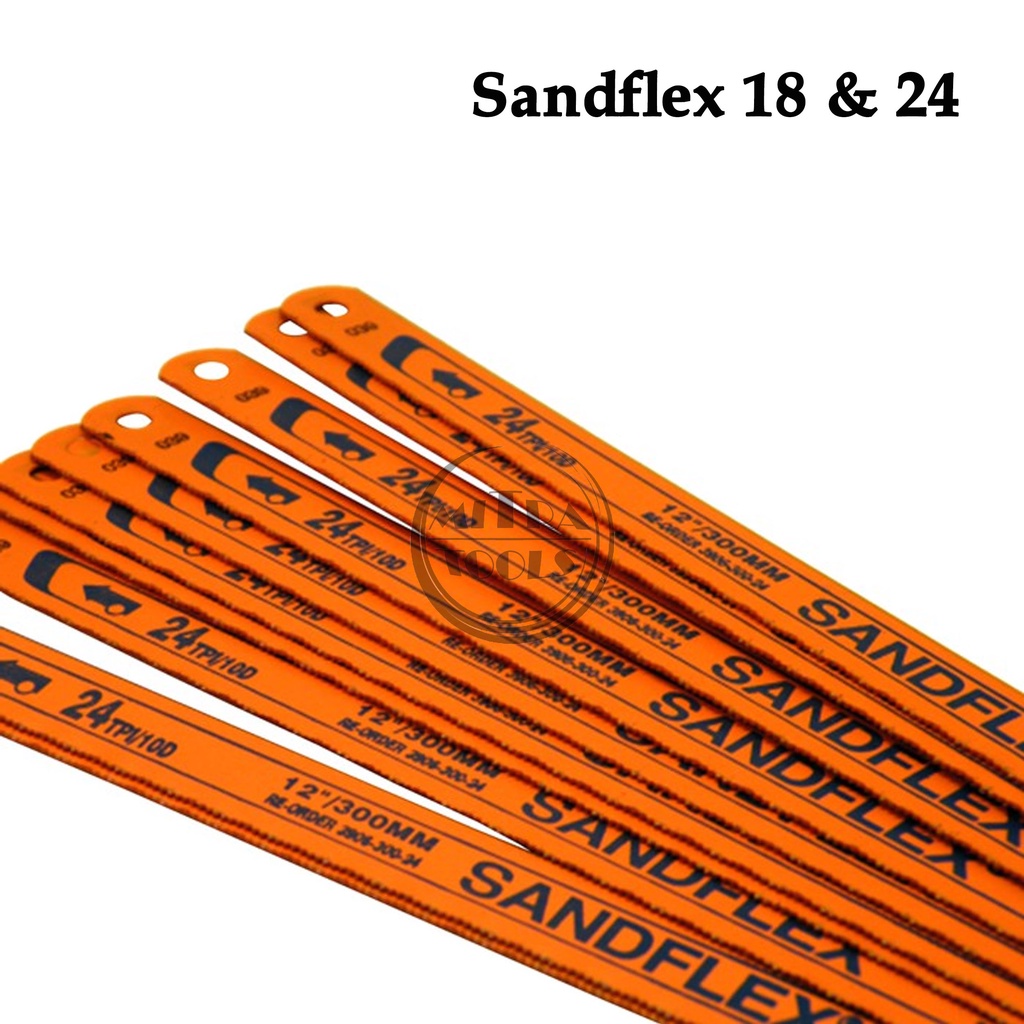 SANDFLEX Bahco Mata Gergaji Besi 18 dan 24 Tpi gergaji kayu mesin multifungsi Original TERMURAH