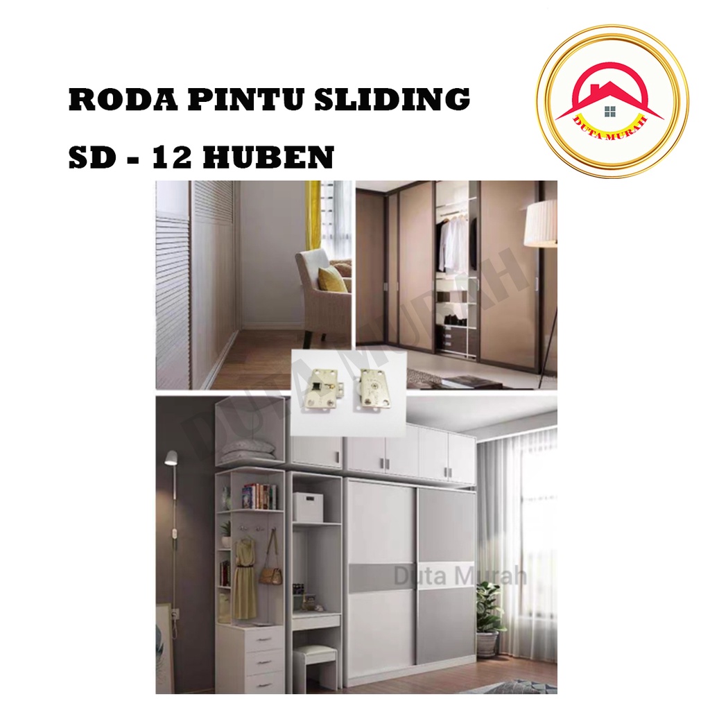 Roda Pintu Lemari Geser SD 12 Sliding Huben